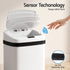 15L Motion Sensor Bin Touchless Bins Soft-Close Rubbish Trash Can White