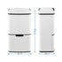 Devanti 72L Sensor Bin Rubbish Bins 4-in-1 Compartment Stainless Steel Trash Can White