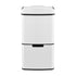 Devanti 72L Sensor Bin Rubbish Bins 4-in-1 Compartment Stainless Steel Trash Can White