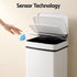 Devanti 72L Sensor Bin Rubbish Bins 4-in-1 Compartment Stainless Steel Trash Can White