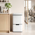 Devanti 72L Sensor Bin Rubbish Bins 4-in-1 Compartment Stainless Steel Trash Can White