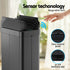 Rubbish Bin 70L Automatic Sensor Kitchen Bin, Slim Smart Garbage Can Touchless Rectangular with Liner Holder, Fully Closed Lid for Bedroom, Bathroom, Living Room, Black