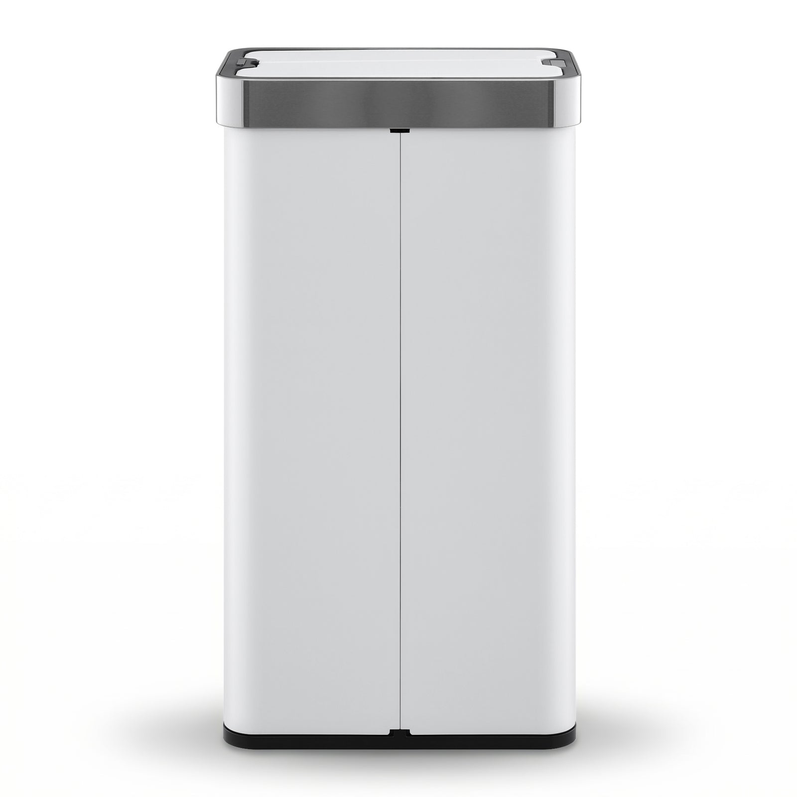 Rubbish Bin 70L Automatic Sensor Kitchen Bin, Slim Smart Garbage Can Touchless Rectangular with Liner Holder, Fully Closed Lid for Bedroom, Bathroom, Living Room, White