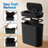 2‑Pack Motion Sensor Bins – 11L Touchless Slim Trash Cans, Black