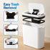 2‑Pack Motion Sensor Bins – 11L Touchless Slim Trash Cans, White