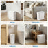 2‑Pack Motion Sensor Bins – 11L Touchless Slim Trash Cans, White