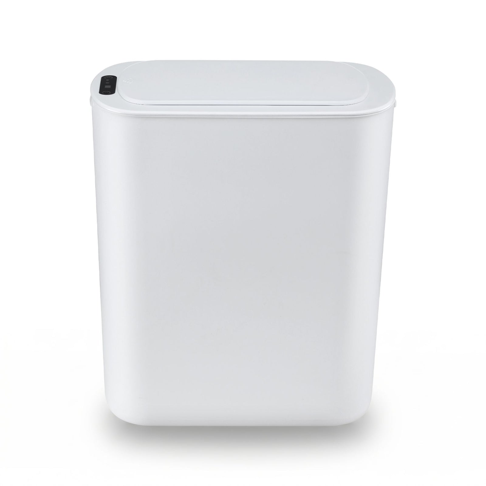 Devanti Automatic Trash Bin with Lid 21L Motion Sensor Kitchen Bin Touchless Garbage Can Plastic Slim Rubbish Bin with Liner Holder for Kitchen, Home, Office, White