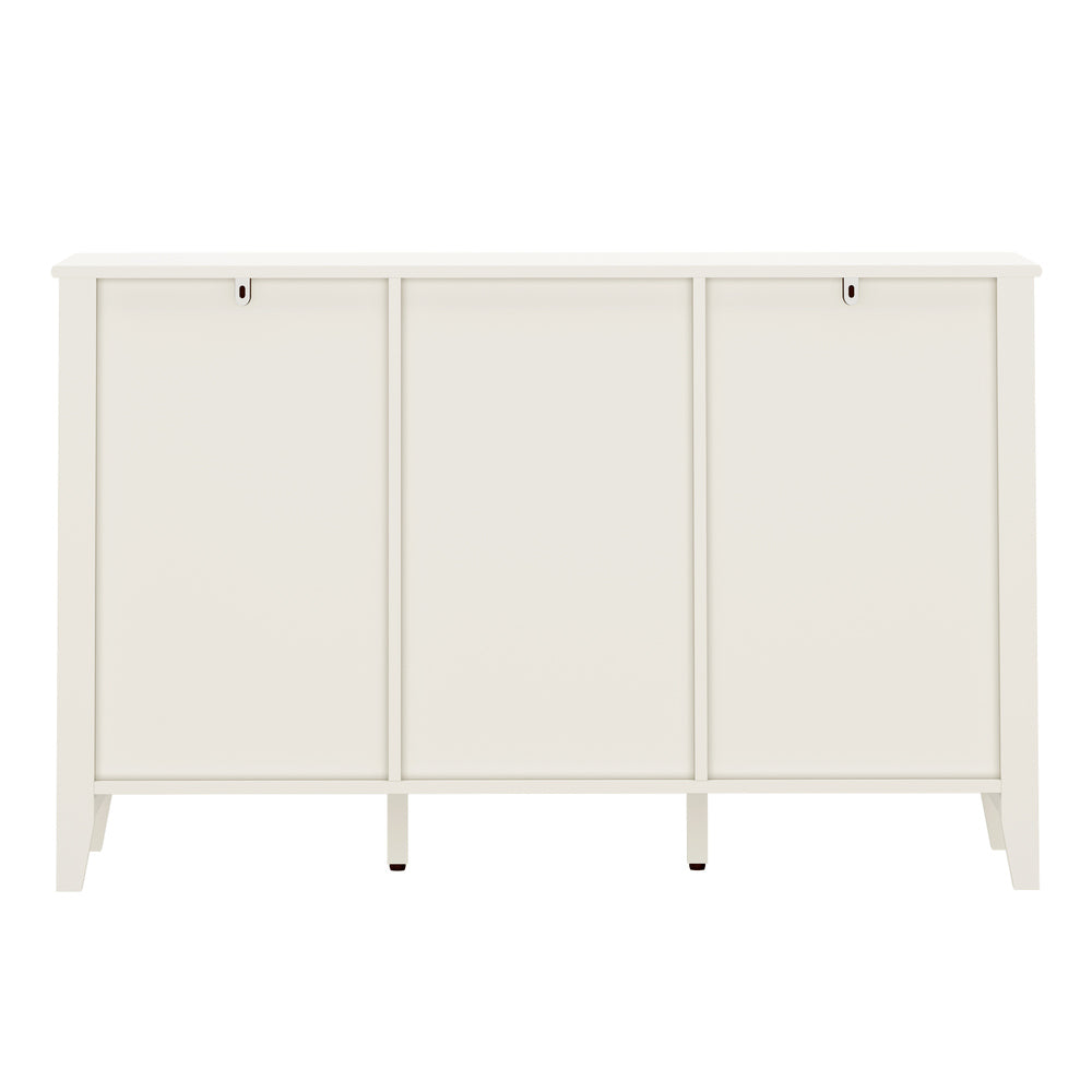 Oikiture 3 Door Buffet Sideboard Cabinet Table 120cm