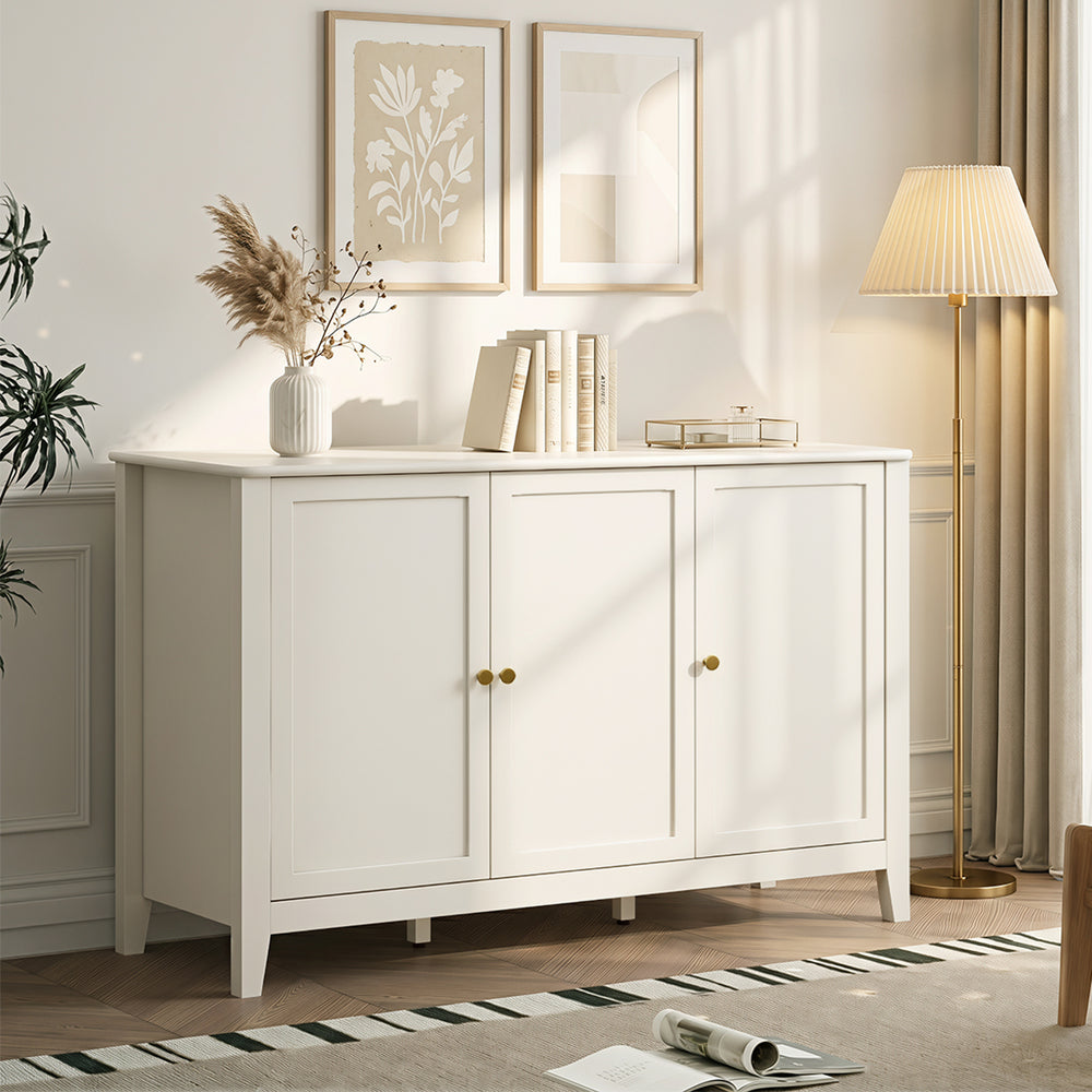 Oikiture 3 Door Buffet Sideboard Cabinet Table 120cm
