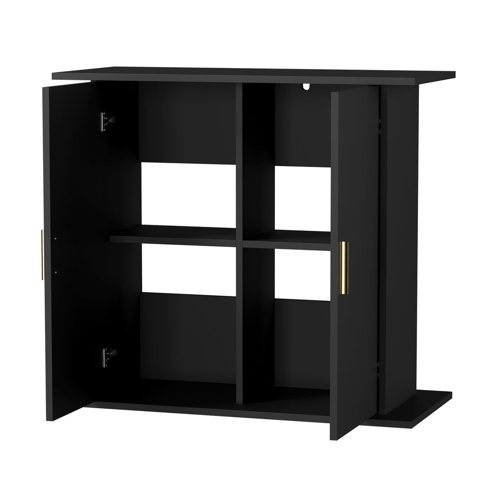 Fish Tank Stand Cabinet Sideboard Storage Black