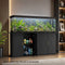 Oikiture 2 Pack Fish Tank Stand Cabinets 81x36x73cm, Sideboard Storage, Black