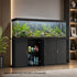 Fish Tank Stand Cabinet Sideboard Storage Black