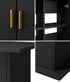 Fish Tank Stand Cabinet Sideboard Storage Black
