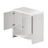 Oikiture Buffet Sideboard Storage Cabinet 2 Doors Cupboard White