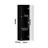 2PCS LED Display Cabinet Wall Mounted Storage Cupboard Black