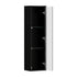 2PCS LED Display Cabinet Wall Mounted Storage Cupboard Black