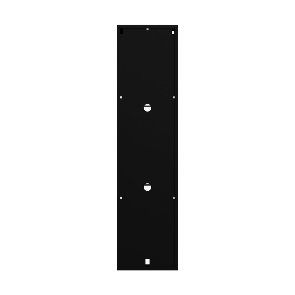 2PCS LED Display Cabinet Wall Mounted Storage Cupboard Black