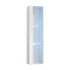 Wall Mounted Display Cabinet LED High Gloss Cupboard Whtie
