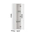 Wall Mounted Display Cabinet LED High Gloss Cupboard Whtie