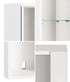 Wall Mounted Display Cabinet LED High Gloss Cupboard Whtie