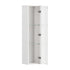 2PCS LED Display Cabinet Wall Mounted Storage Cupboard White