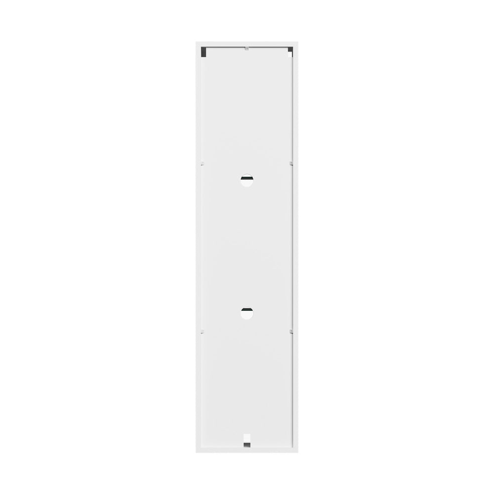 2PCS LED Display Cabinet Wall Mounted Storage Cupboard White