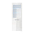 Oikiture 2x LED Cabinet Tall Sideboard High Gloss Cupboard White