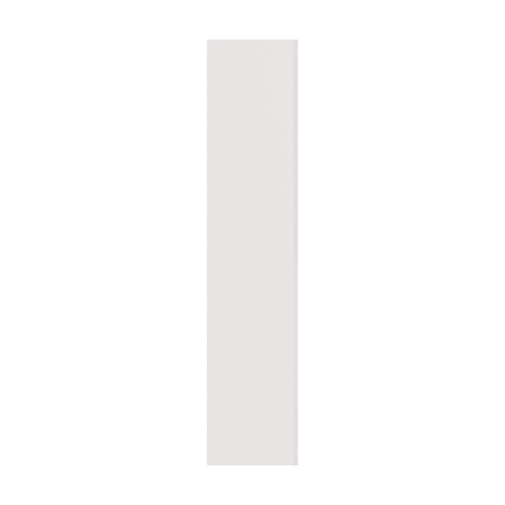 Oikiture 2x LED Cabinet Tall Sideboard High Gloss Cupboard White