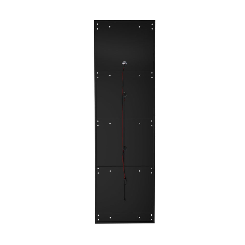 Buffet Sideboard LED High Gloss Glass Door Black