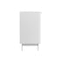 Oikiture Buffet Sideboard Storage Cabinet 4 Doors Cupboard White