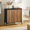 Sideboard Storage Cabinet Cupboard 2 Doors Table Walnut