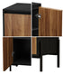 Sideboard Storage Cabinet Cupboard 2 Doors Table Walnut