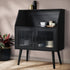 Sideboard with Open Shelf and Glass Doors