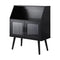 Sideboard with Open Shelf and Glass Doors