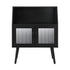 Sideboard with Open Shelf and Glass Doors