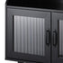 Sideboard with Open Shelf and Glass Doors