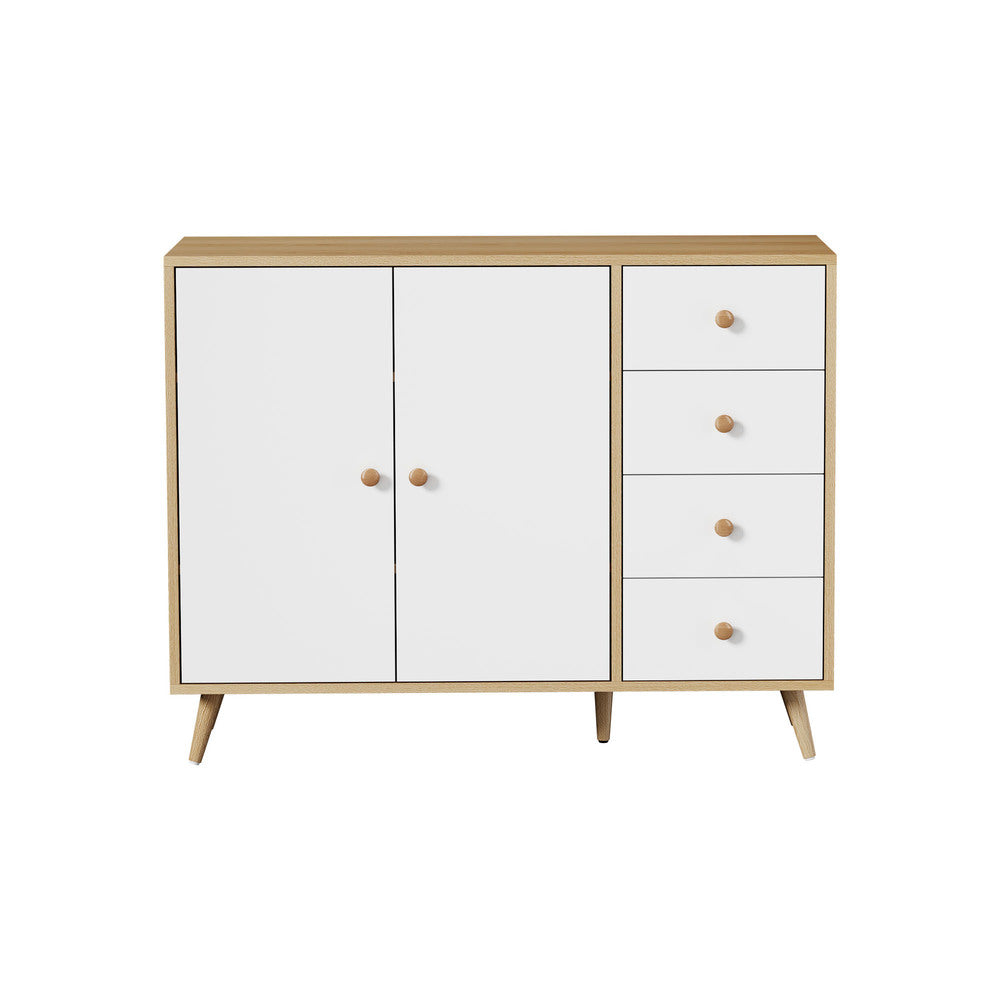 Buffet Sideboard Cabinet 4 Drawers Storage Cupboard