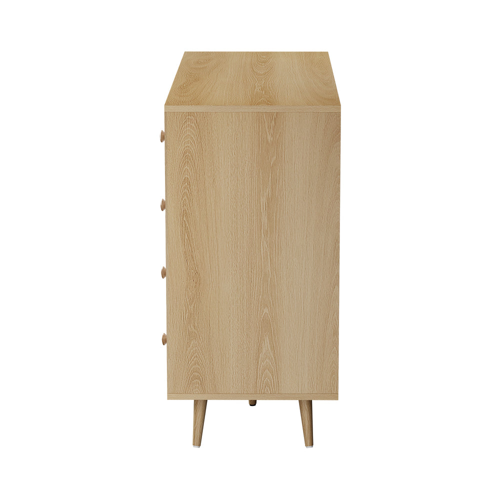 Buffet Sideboard Cabinet 4 Drawers Storage Cupboard