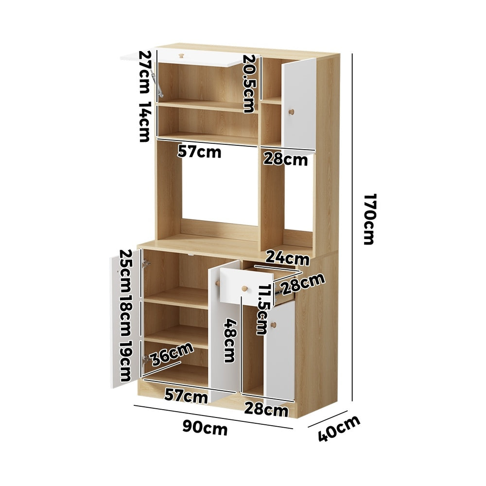 Buffet Sideboard Storage Cabinet Kitchen Pantry Cupboard
