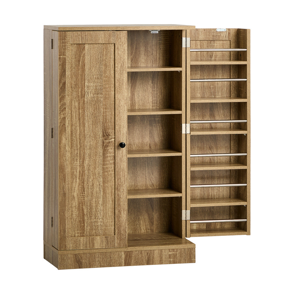 Sideboard Cabinet 2 Door Cupboard Kitchen Storage Natural