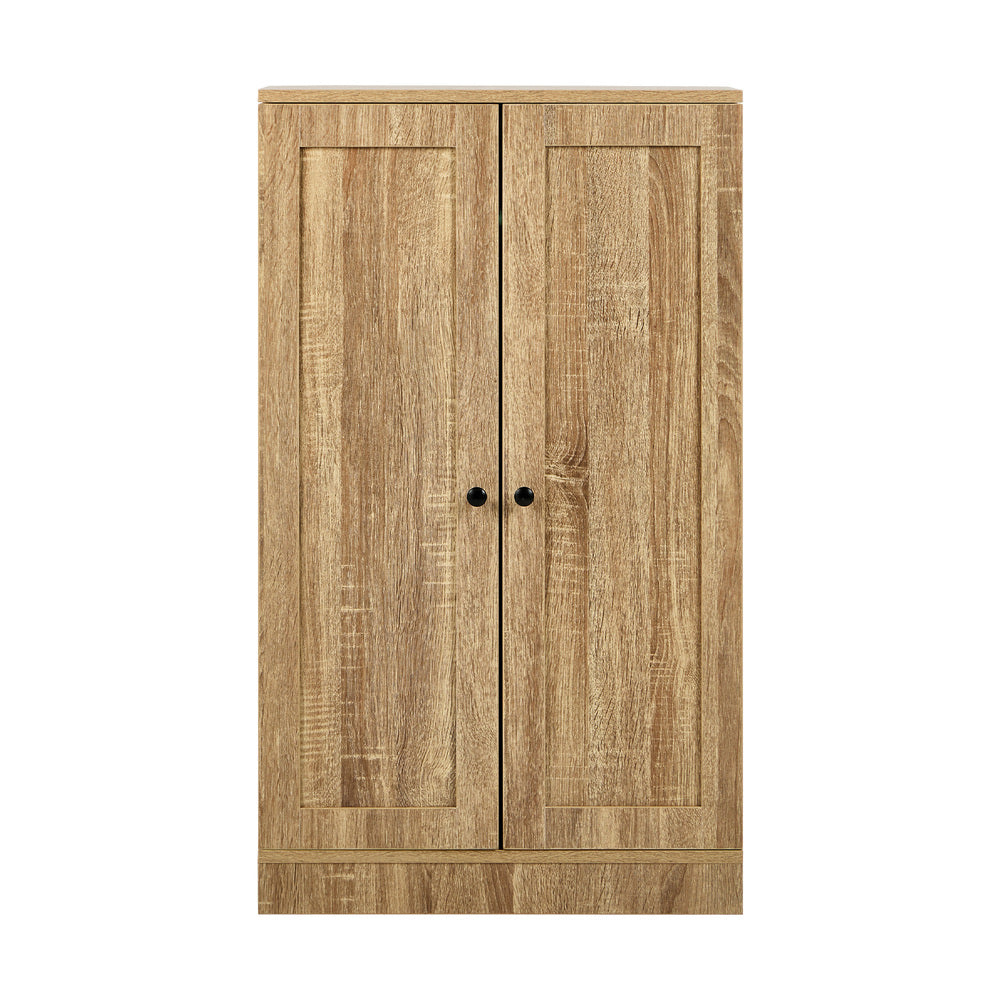 Sideboard Cabinet 2 Door Cupboard Kitchen Storage Natural