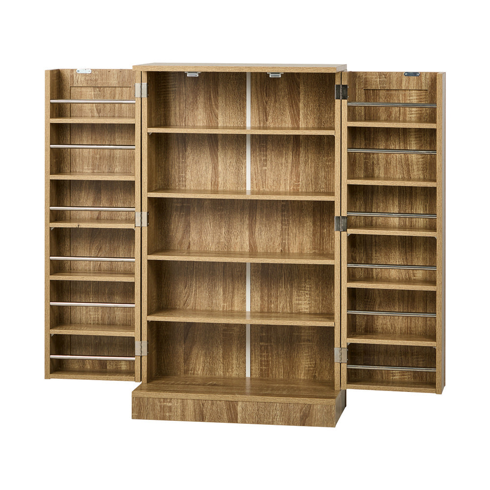 Sideboard Cabinet 2 Door Cupboard Kitchen Storage Natural