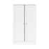 Oikiture Buffet Sideboard Cabinet 2 Doors Cupboard Pantry Kitchen Storage White