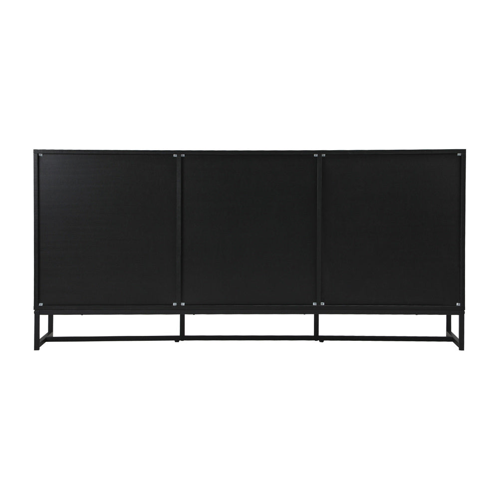 Oikiture Buffet Sideboard Cupboard Cabinet 3 Drawers 2 Door