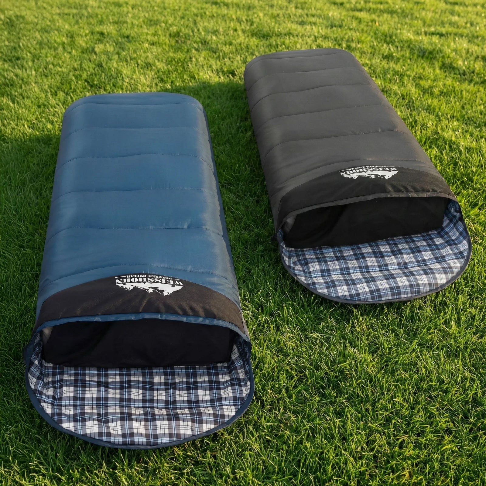 Sleeping Bag Set of 2 Single Thermal Camping Hiking Tent 0℃