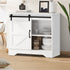 Buffet Sideboard Cabinet Pantry Storage Cupboard Sliding Door White