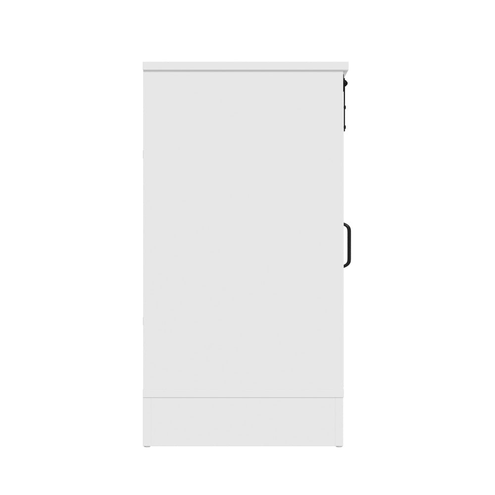 Buffet Sideboard Cabinet Pantry Storage Cupboard Sliding Door White