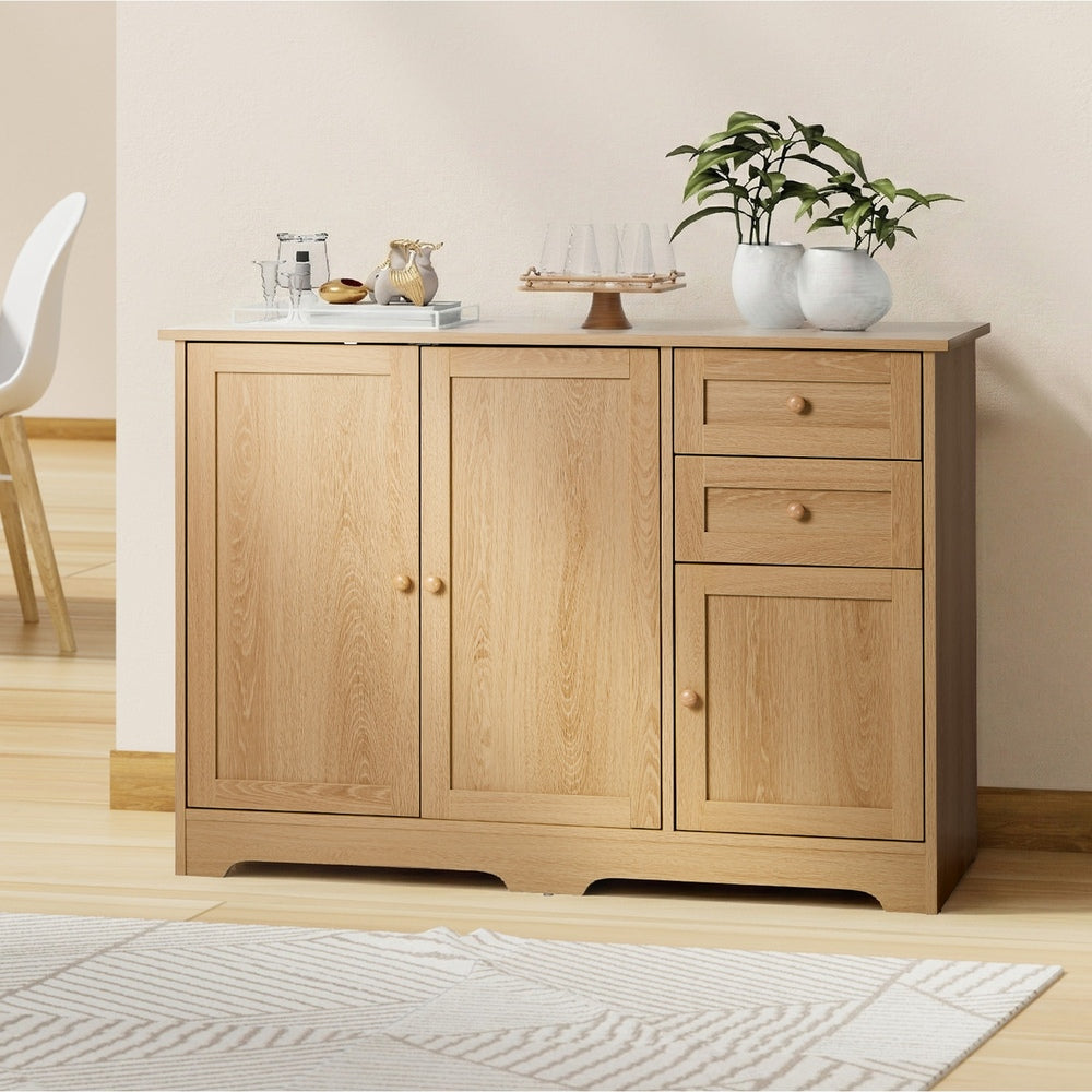 Buffet Sideboard Storage Cabinet Hallway Cupboard Natural