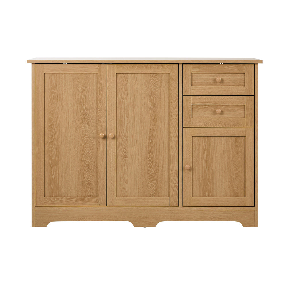 Buffet Sideboard Storage Cabinet Hallway Cupboard Natural