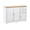 Sideboard with 2 Drawers and 2 Cabinet White&Wood
